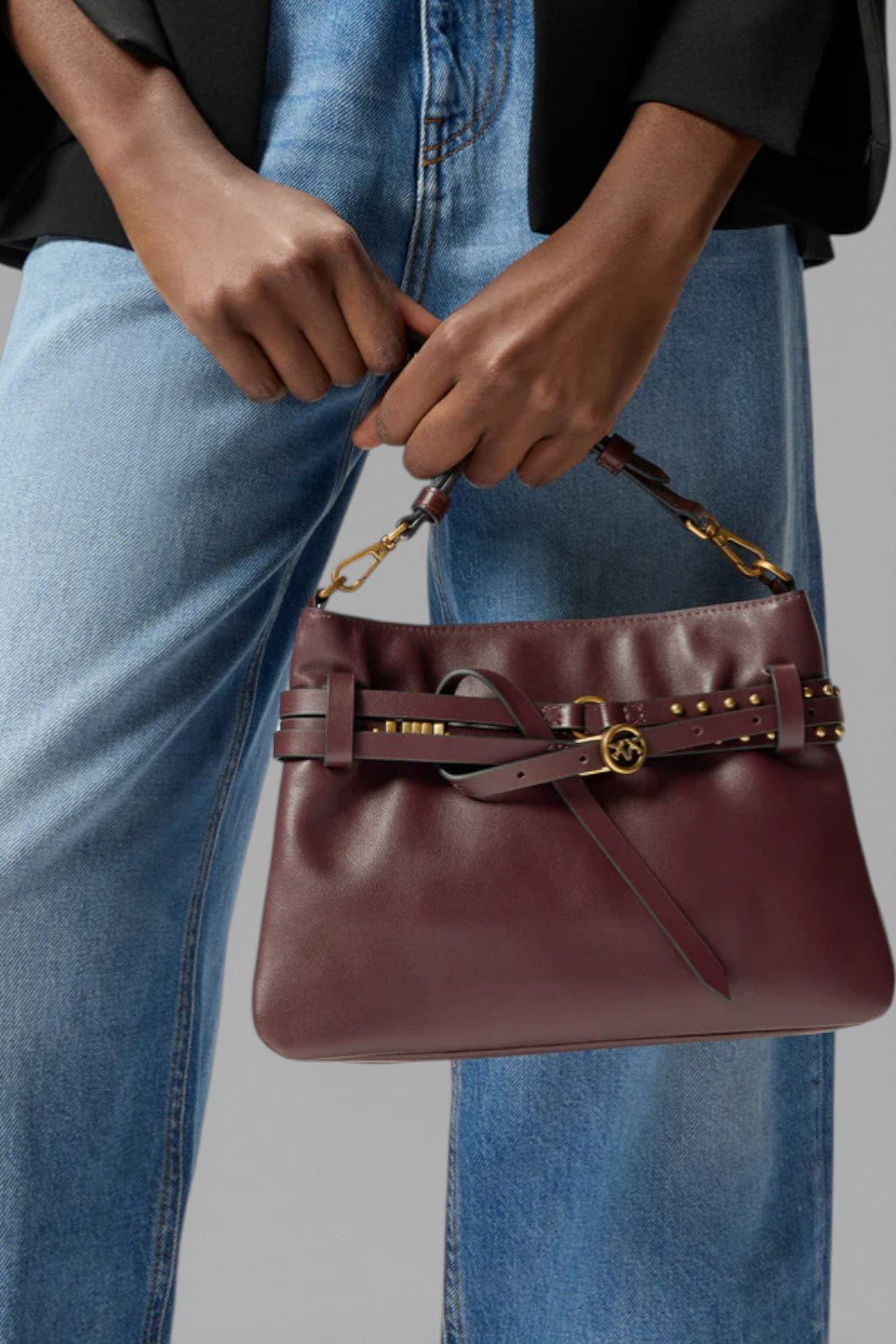 borsa a spalla belt mini vitello