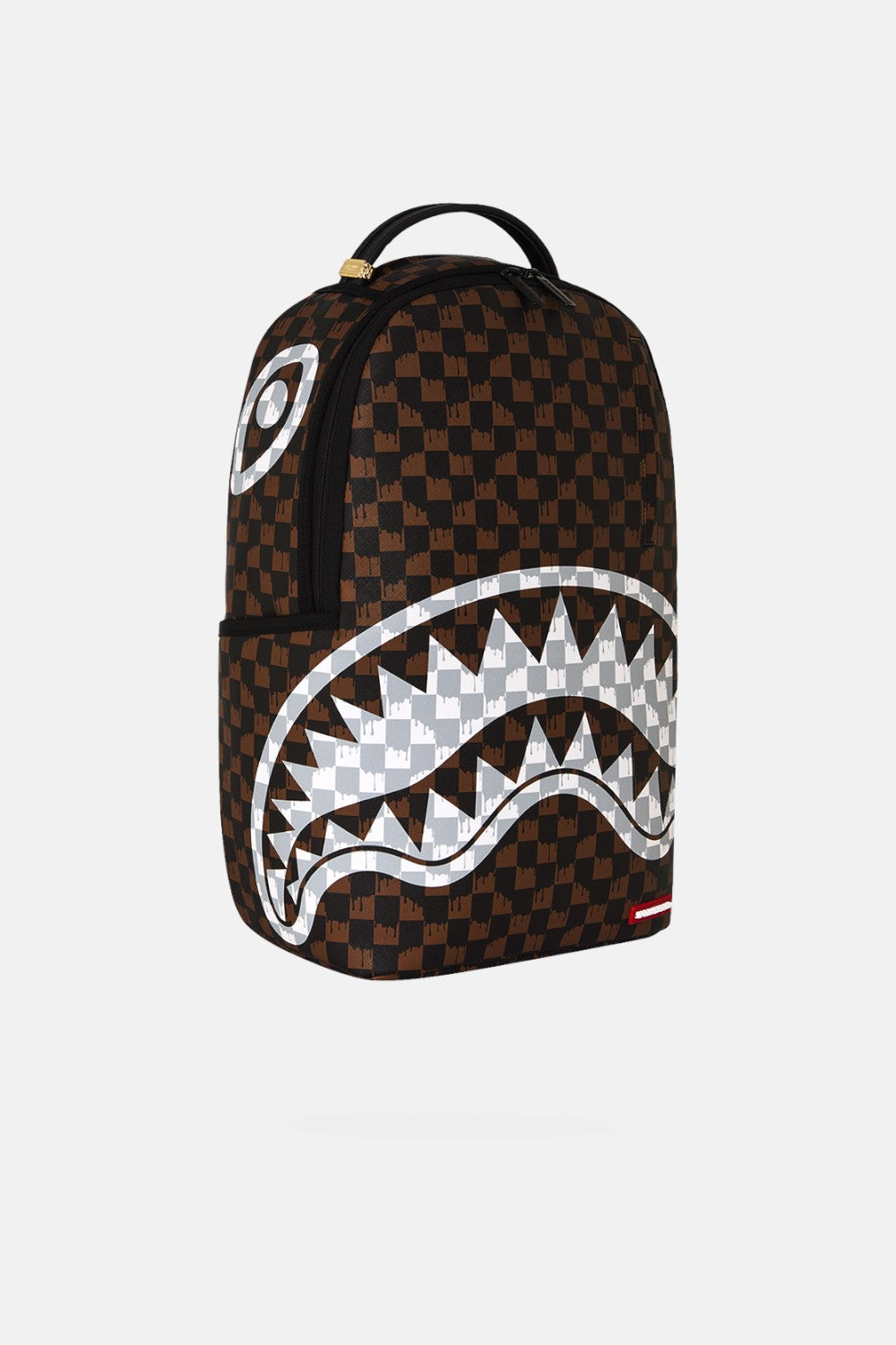 zaino BROWN AND CREAM DRIP CHECK SHARK