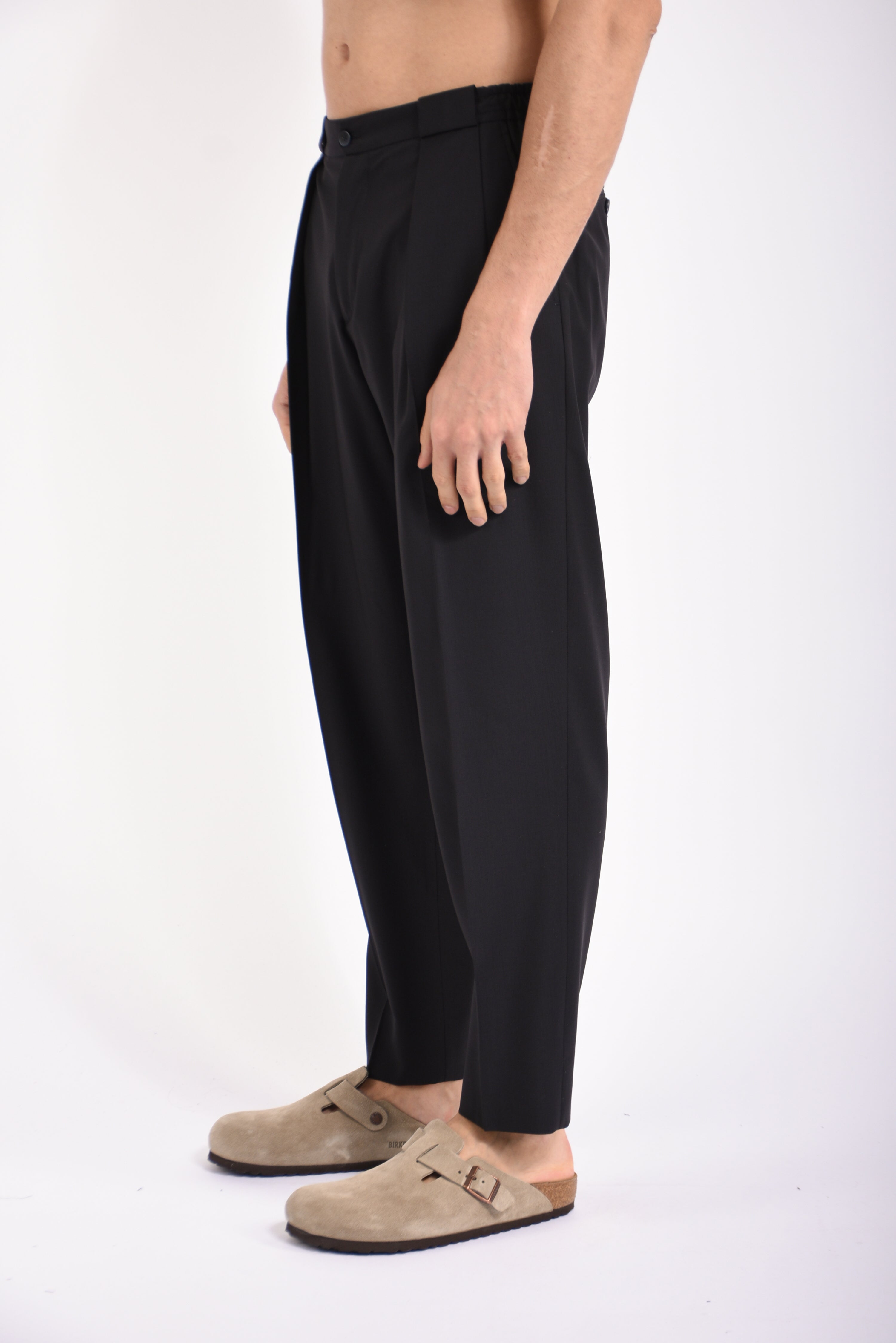Pantaloni portobellos in fresco lana