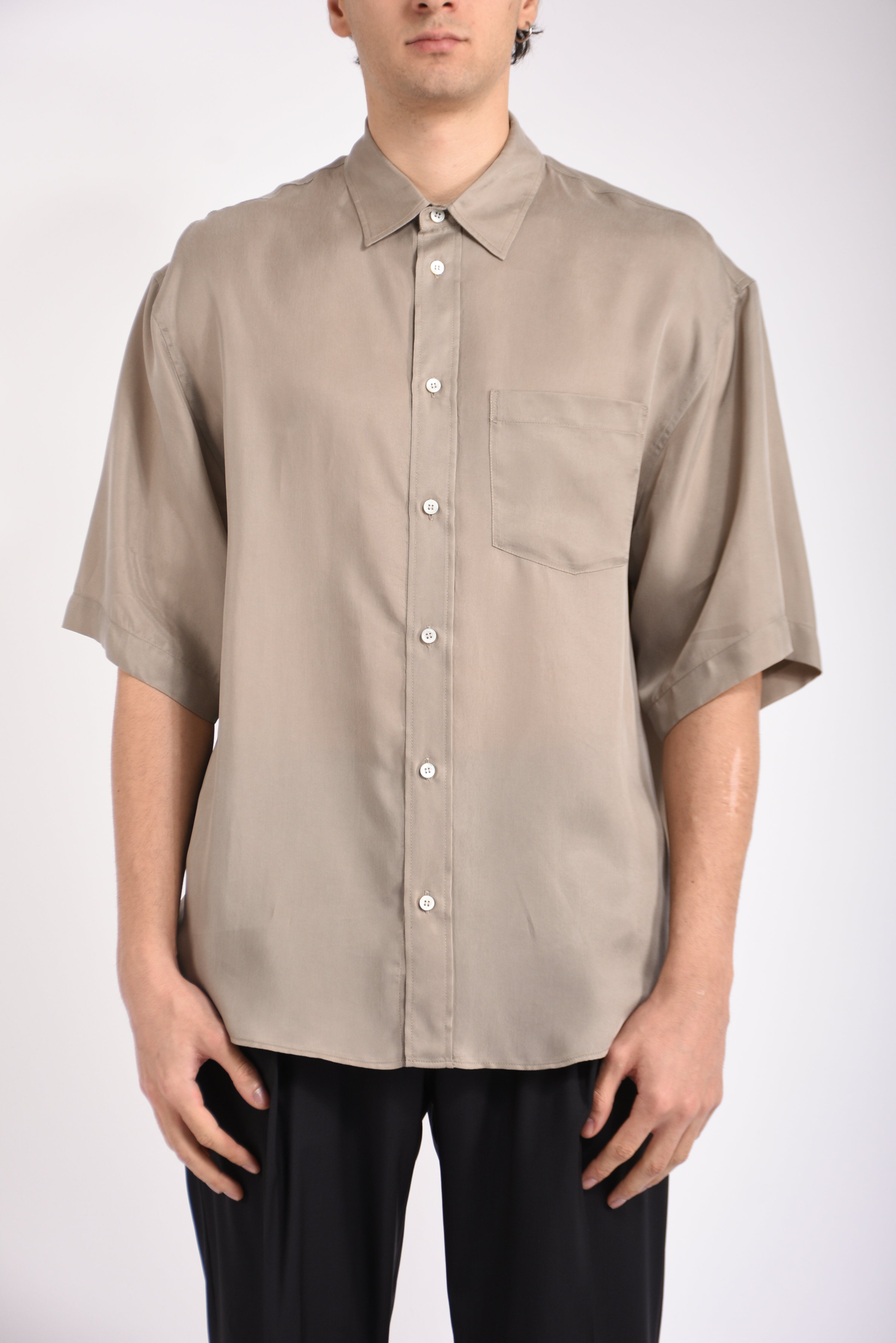 Camicia in cupro