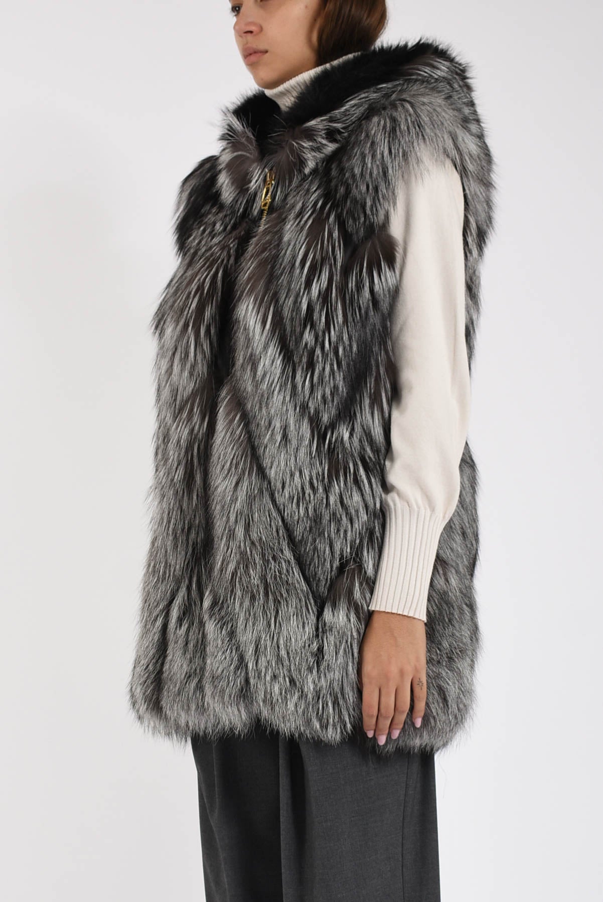 gilet in volpe