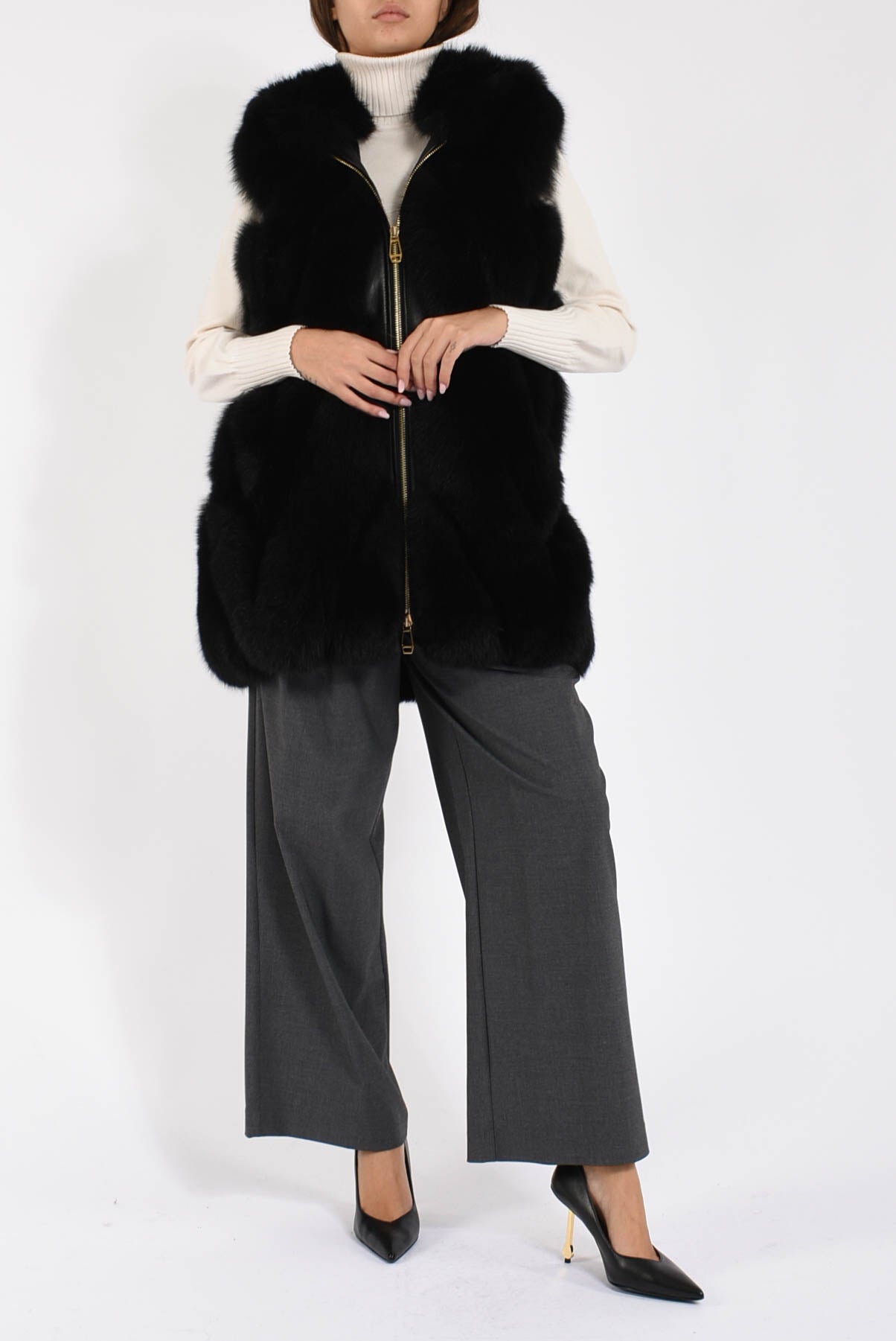 gilet in volpe