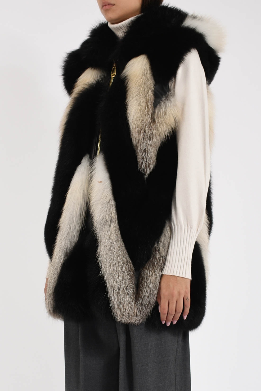 gilet in volpe