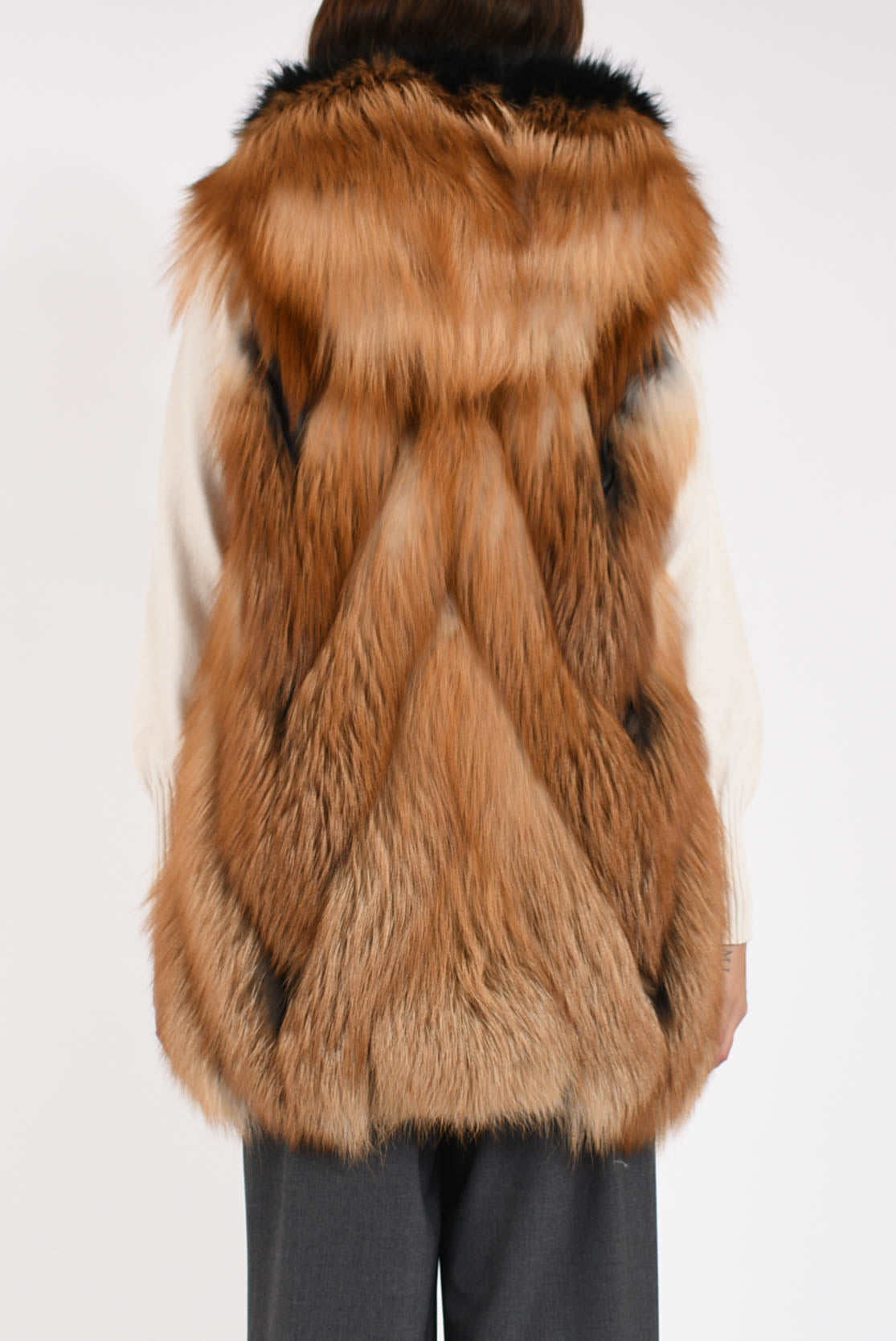 gilet in volpe