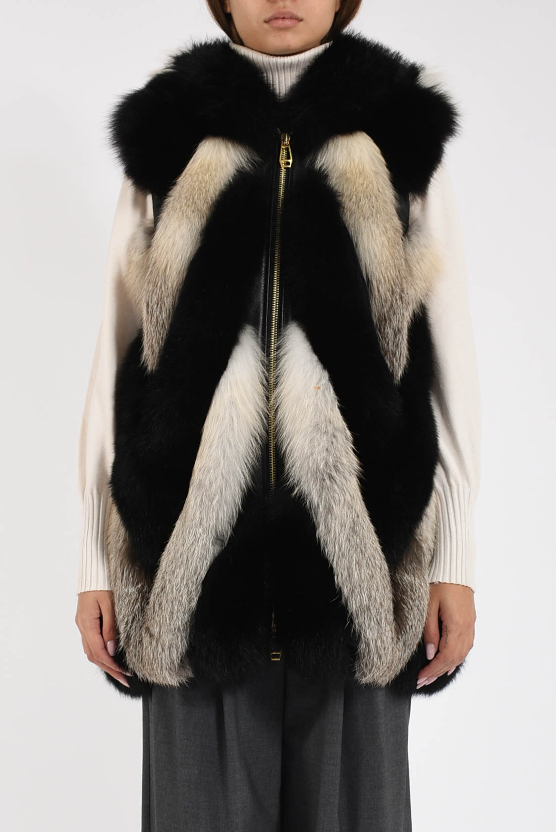 gilet in volpe