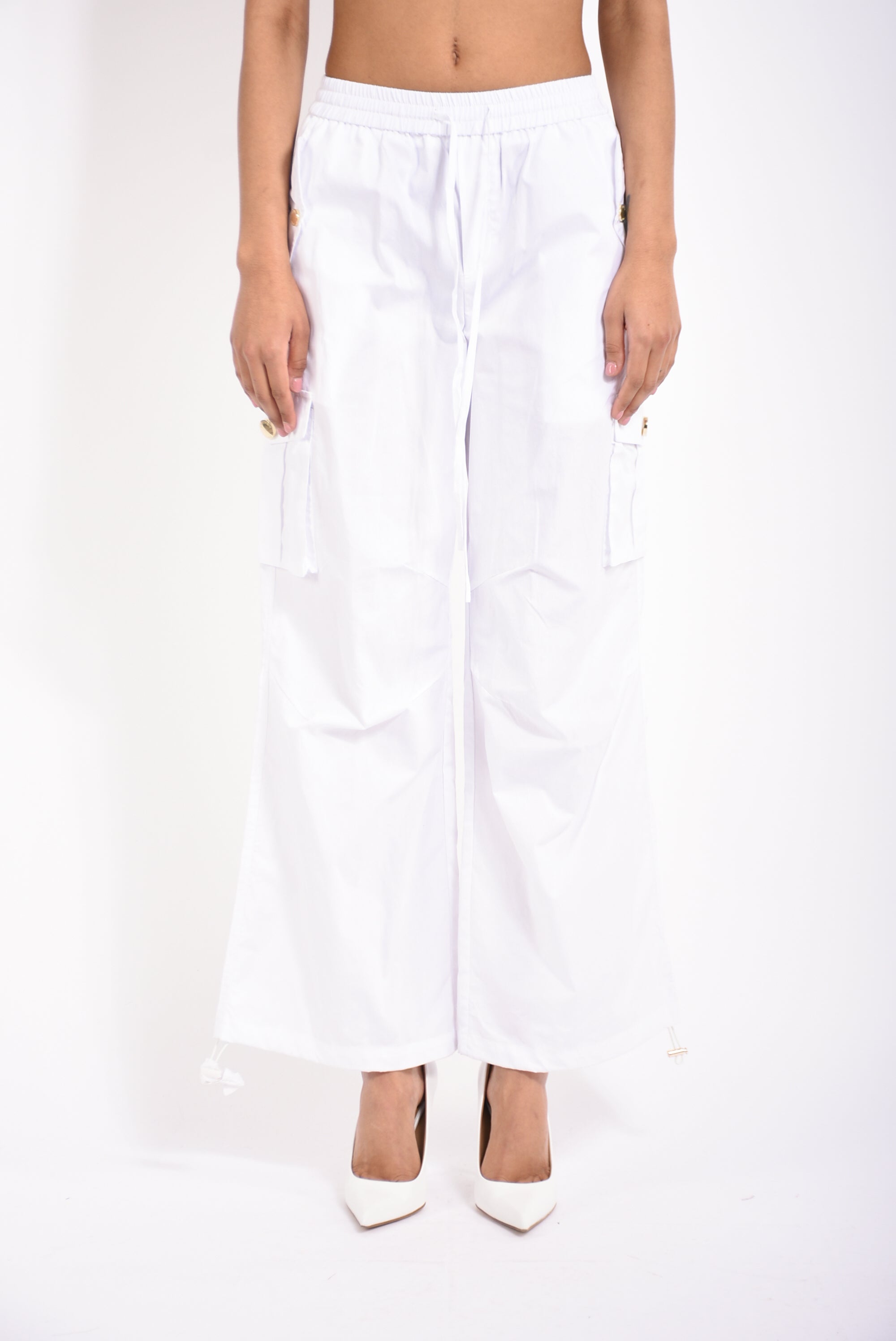 pantaloni cargo in cotone