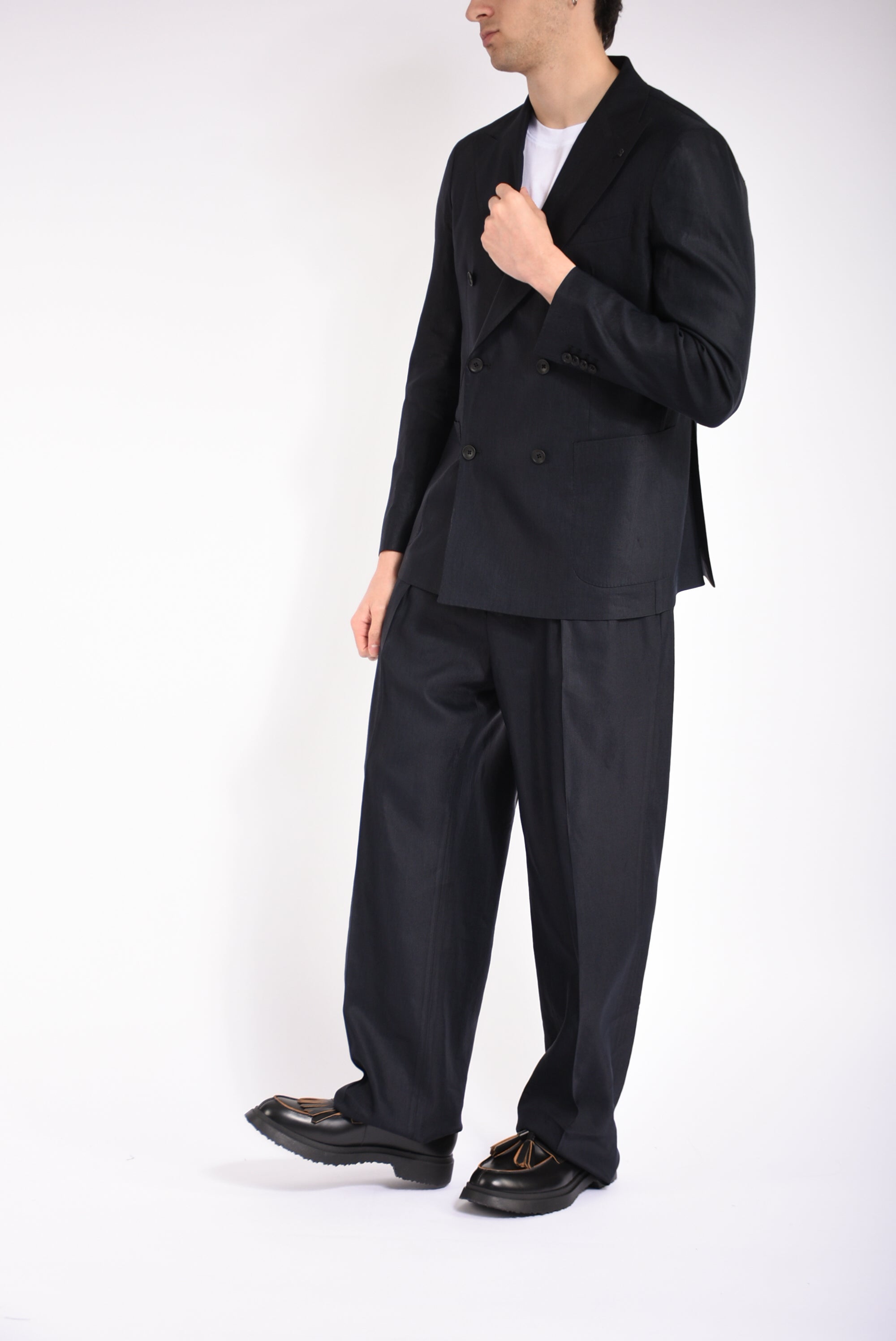 Pantaloni in misto lino