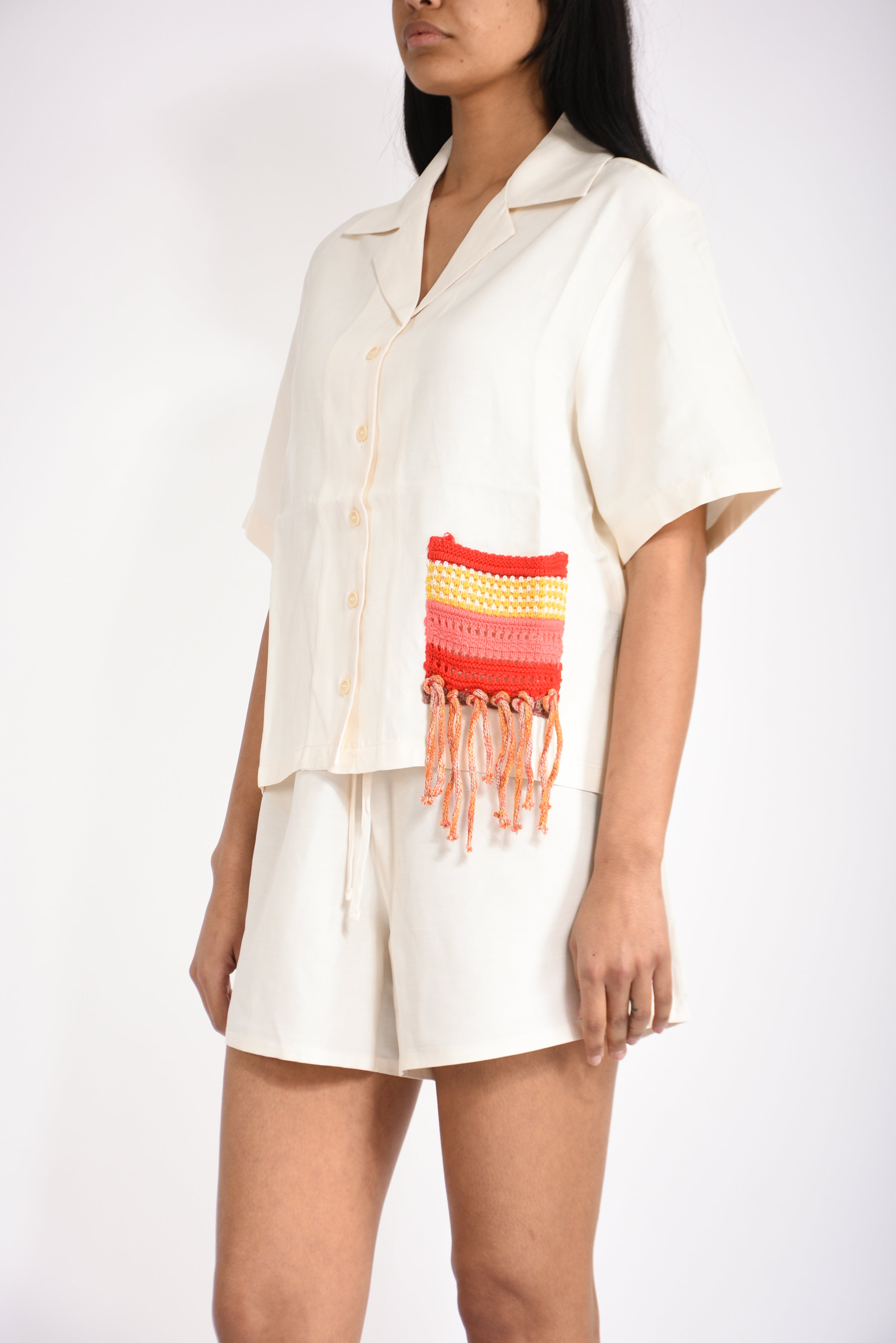 camicia crop cancun