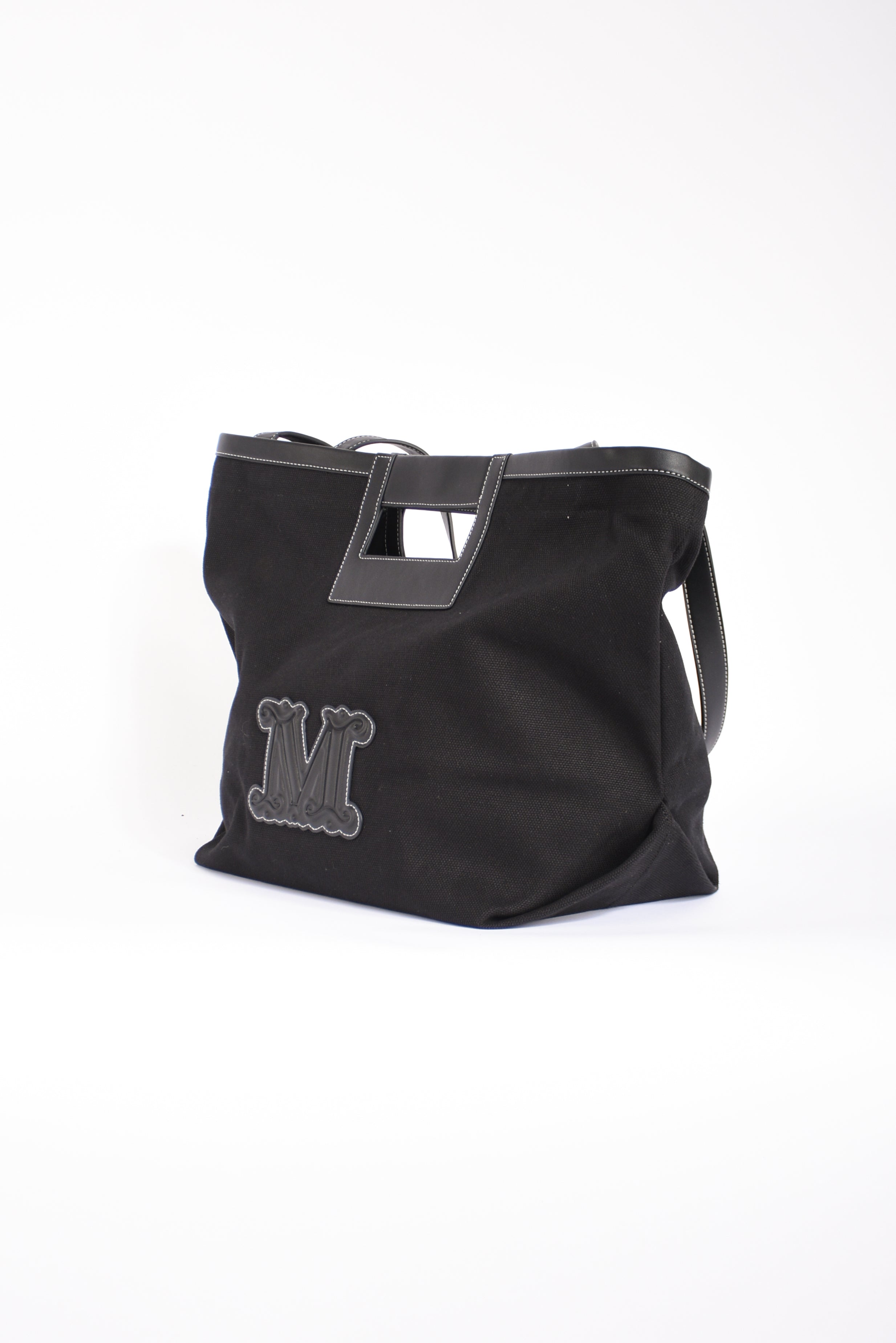 borsa shopper in canvas ecru