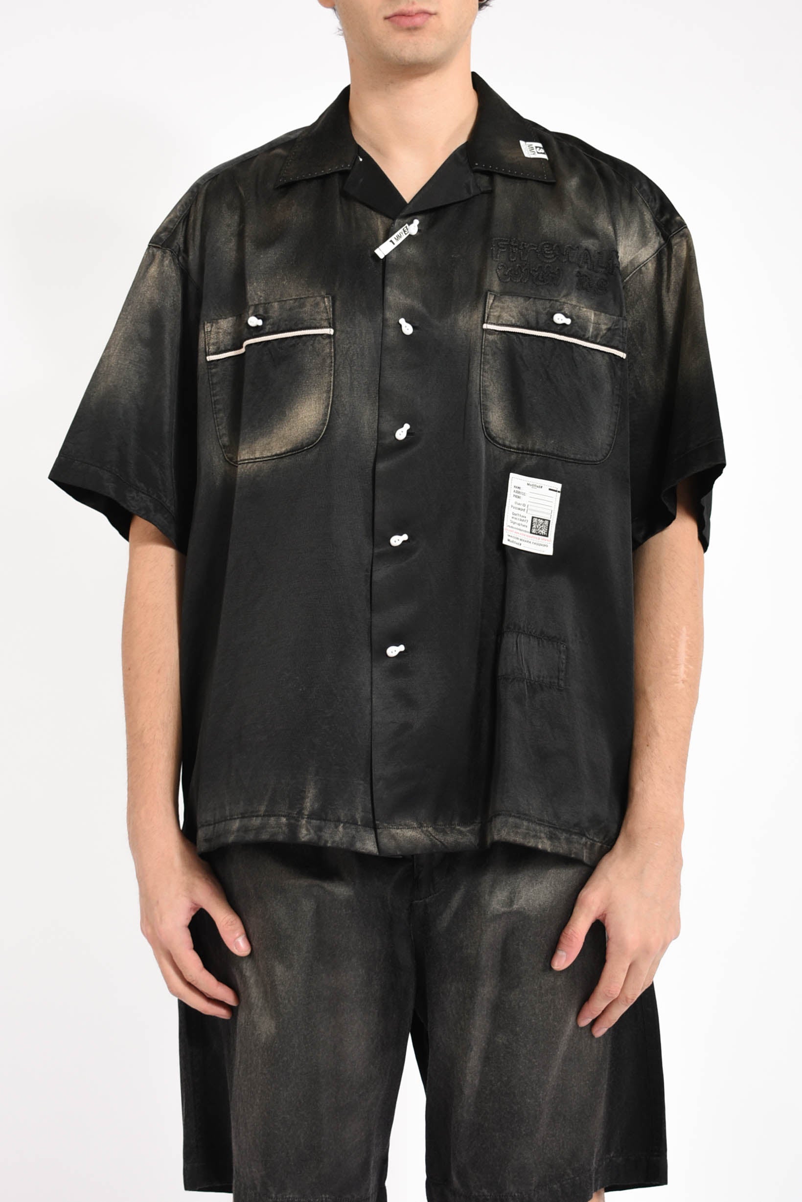 camicia aged satin