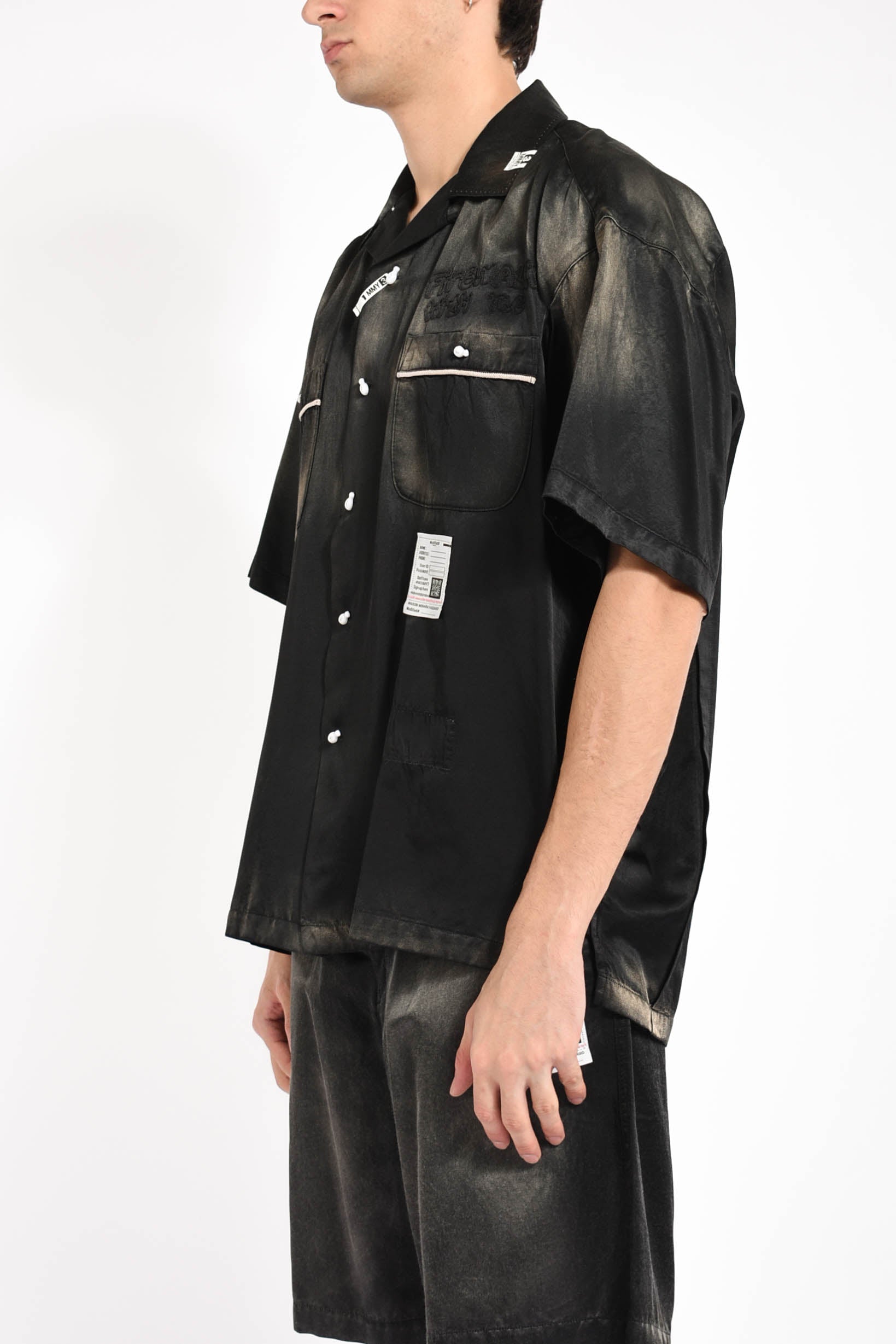 camicia aged satin