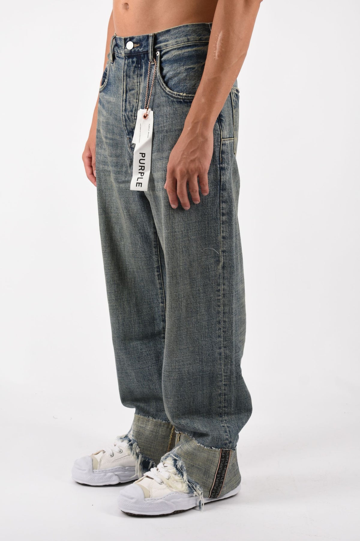 Jeans baggy reflective selvedge