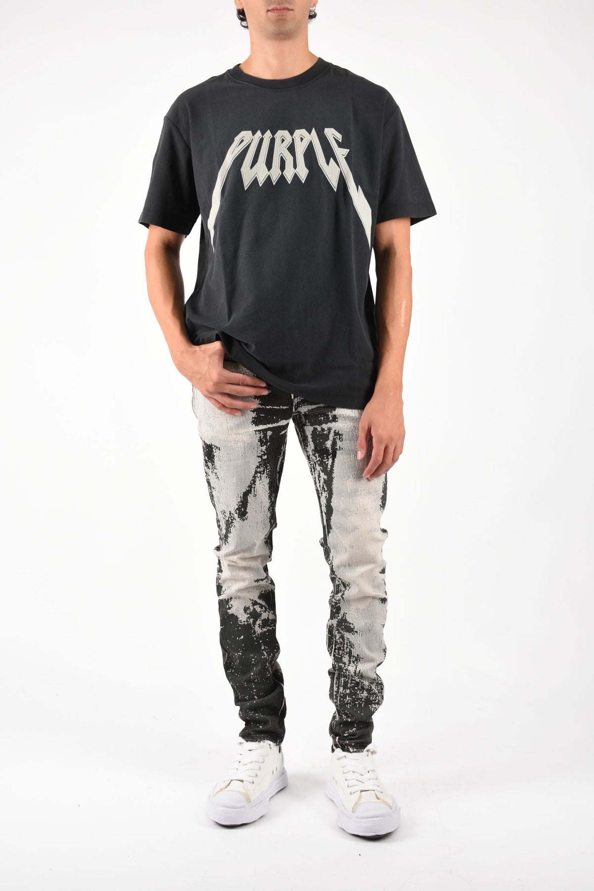 Jeans skinny trompe loeil