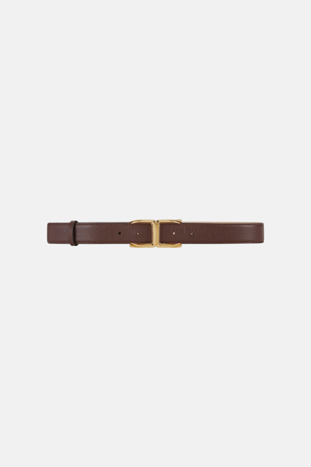 Cintura in pelle con logo