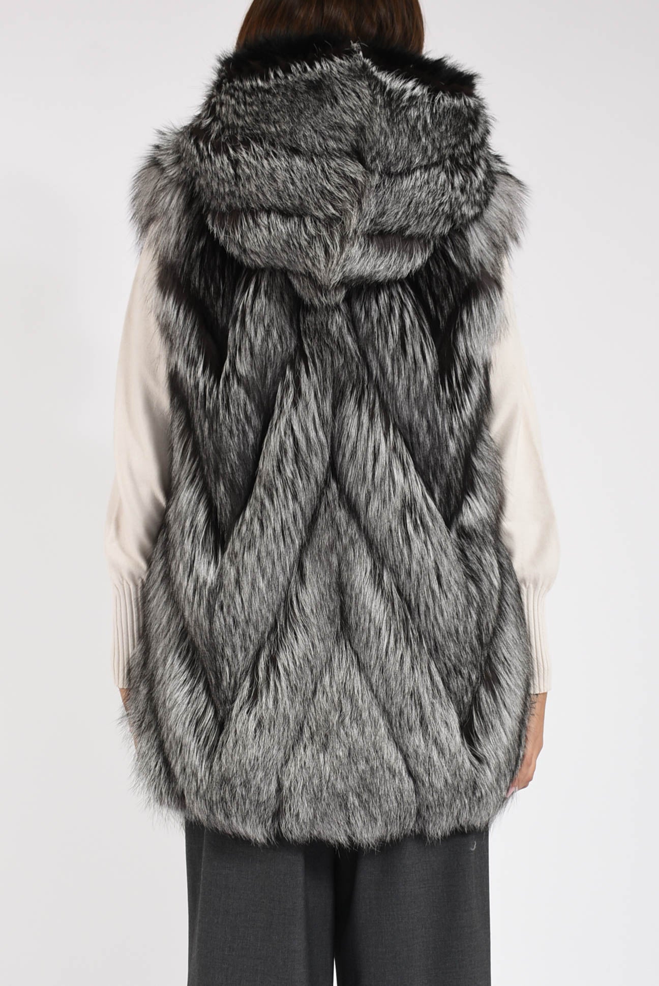 gilet in volpe