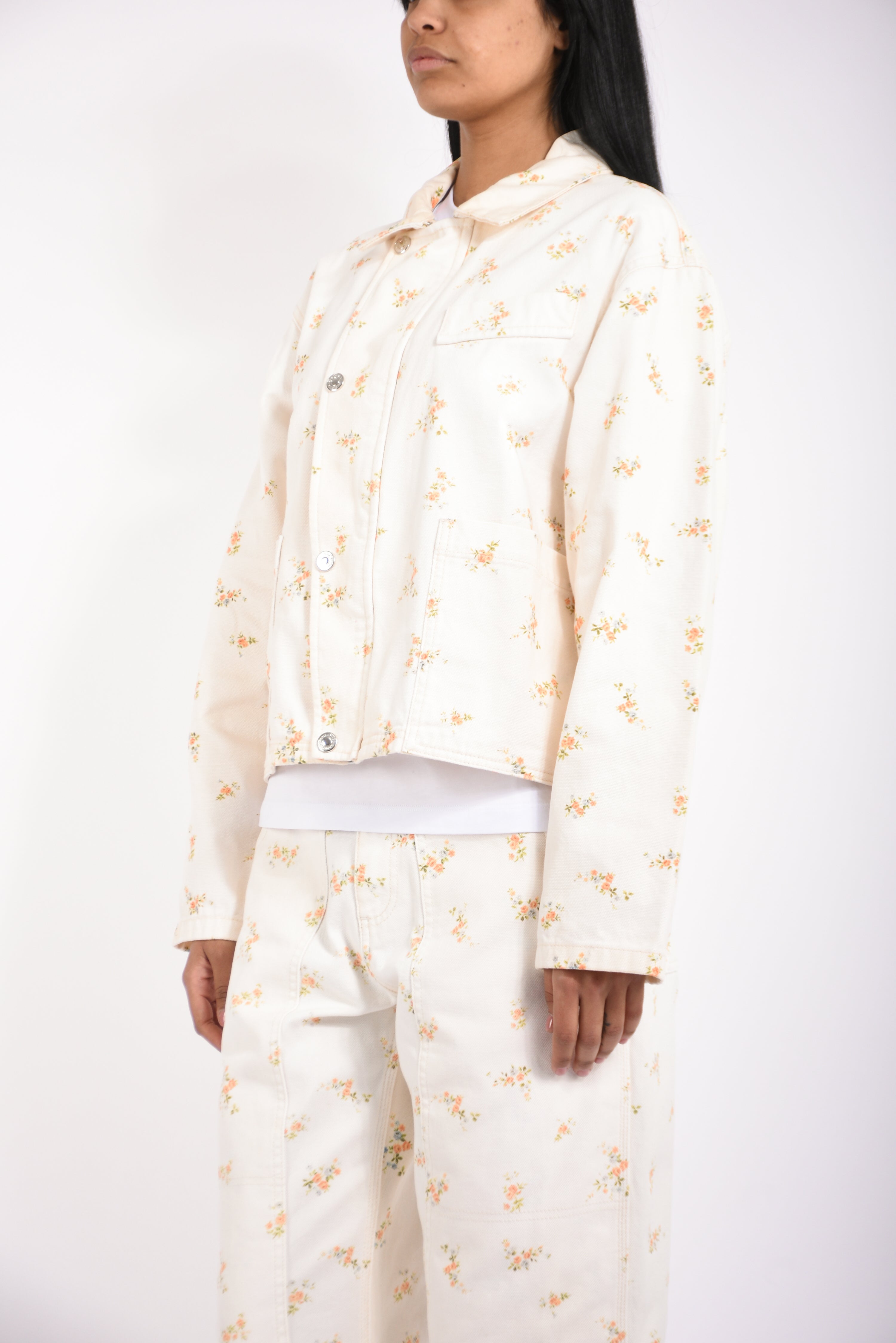 giubbino in canvas con stampa