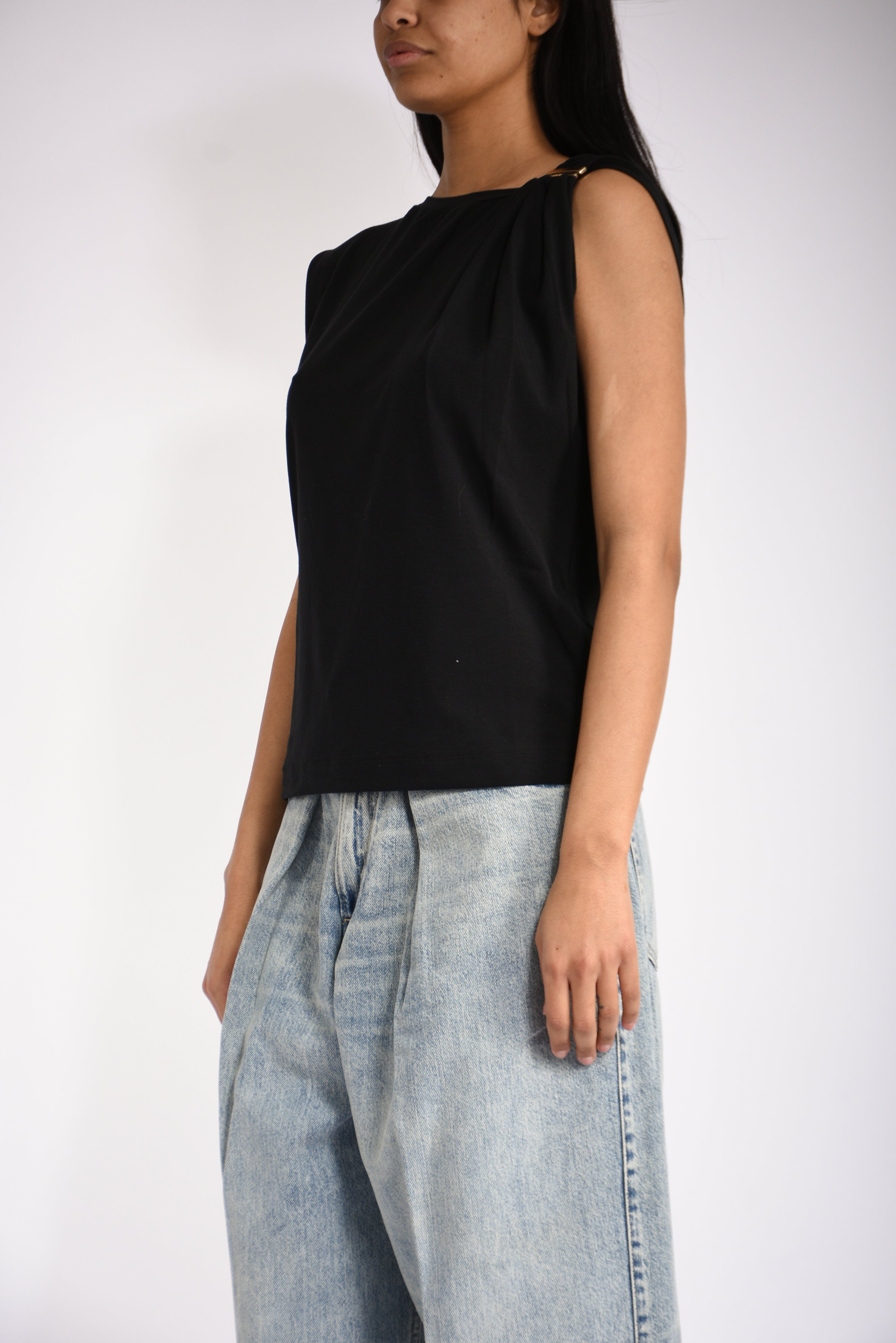 Top con dettaglio dorato melody