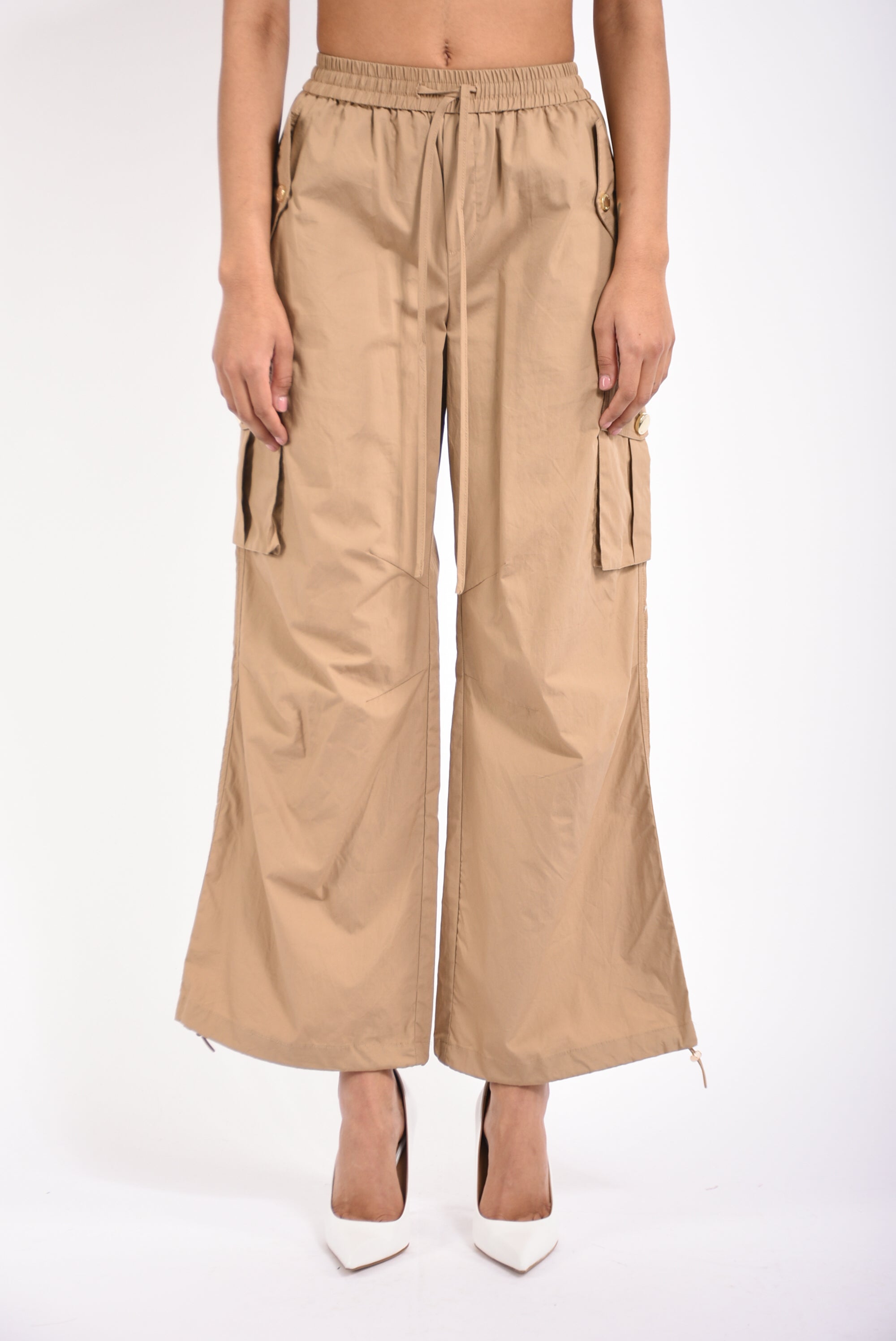 pantaloni cargo in cotone