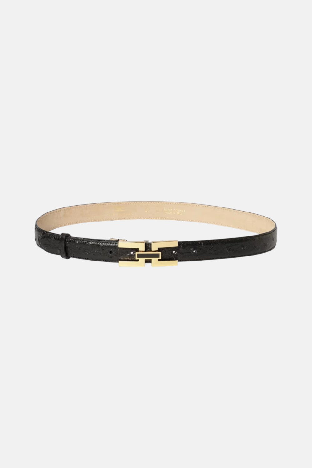 Cintura in pelle con logo