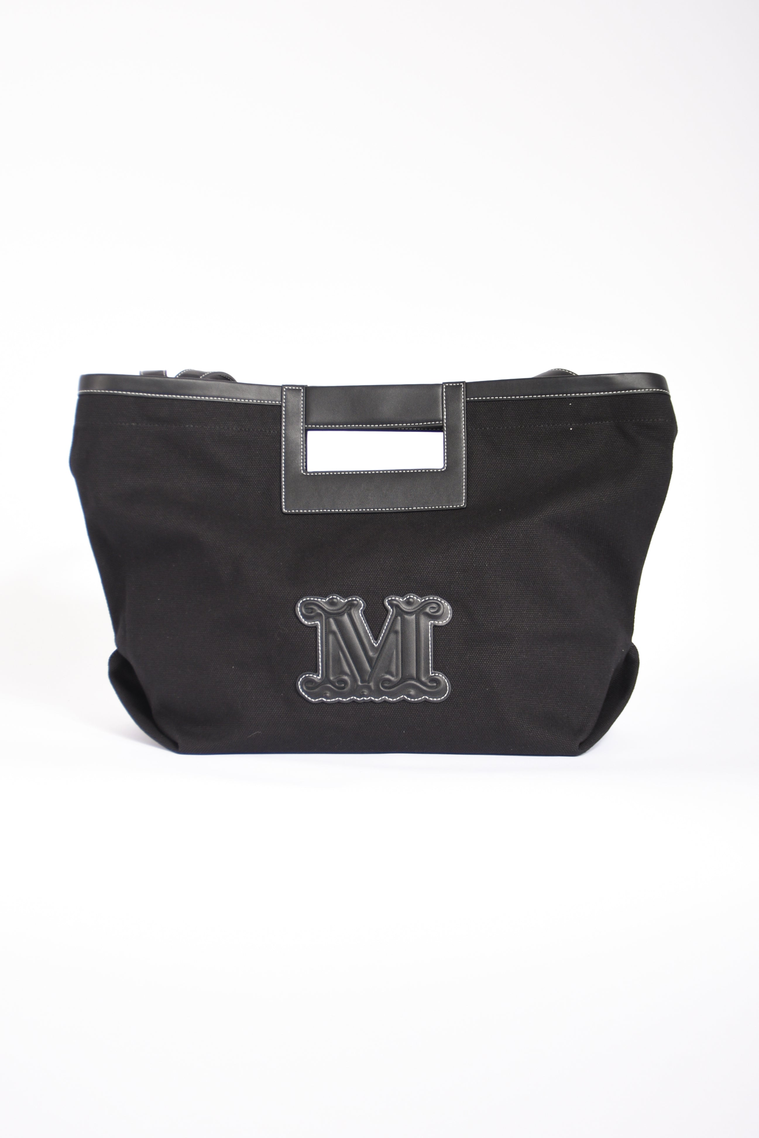 borsa shopper in canvas ecru