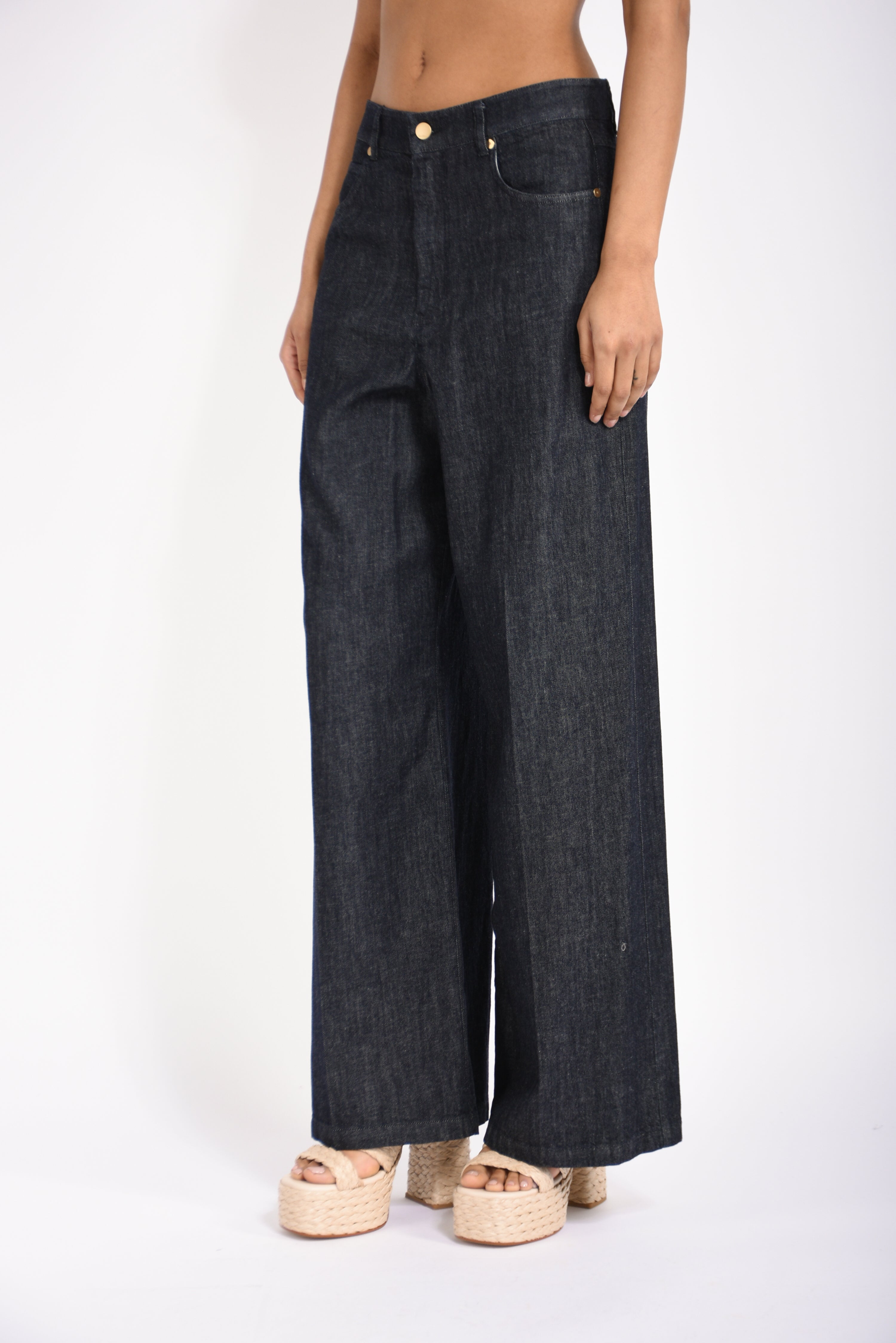 Jeans dritti in denim lavinia
