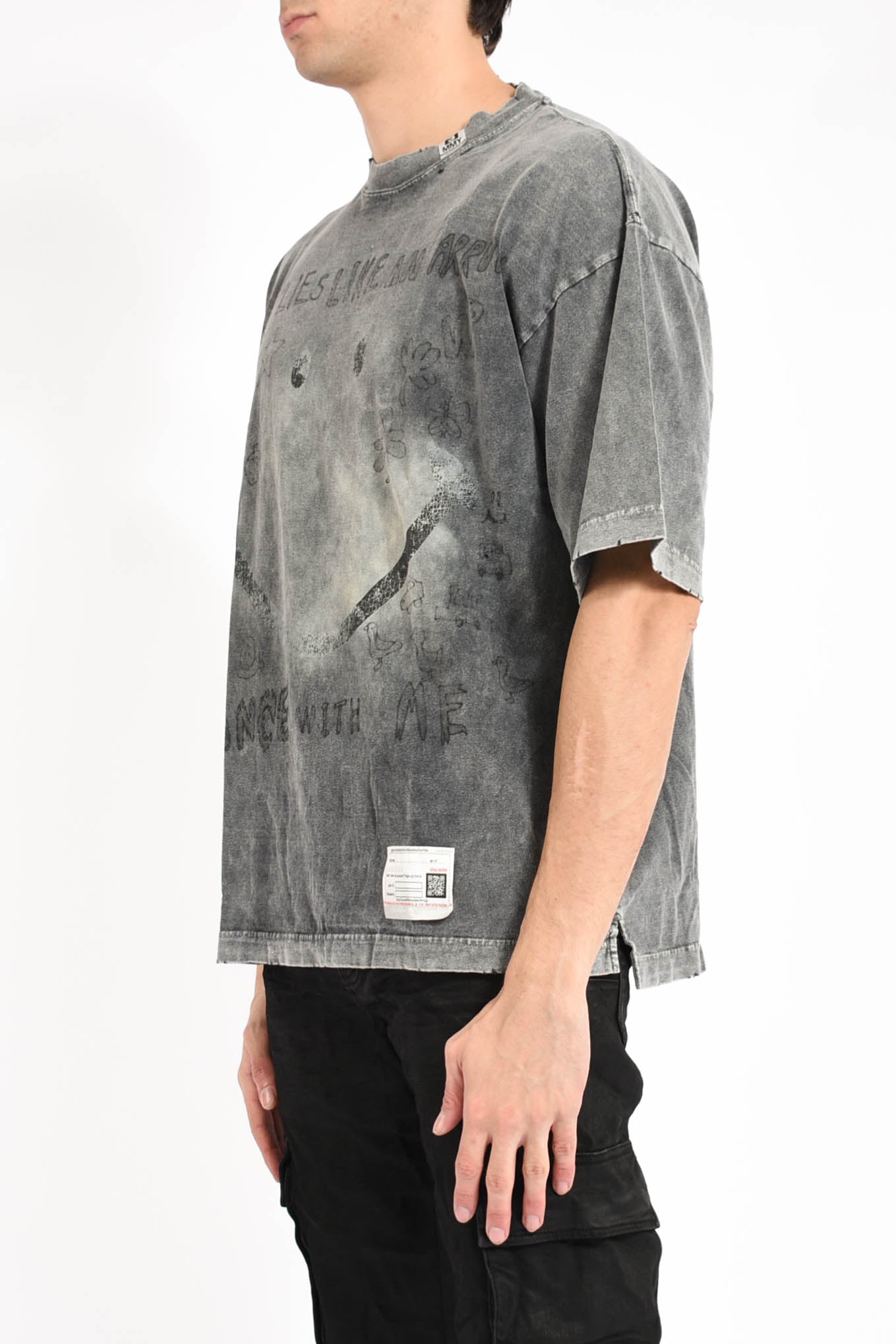 t-shirt bleached