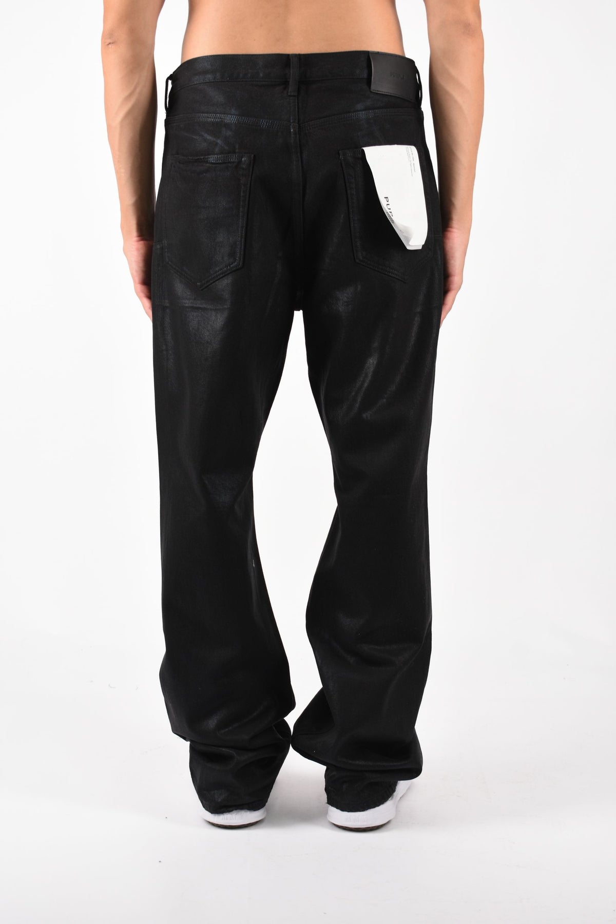 Jeans bootcut rinsed foil