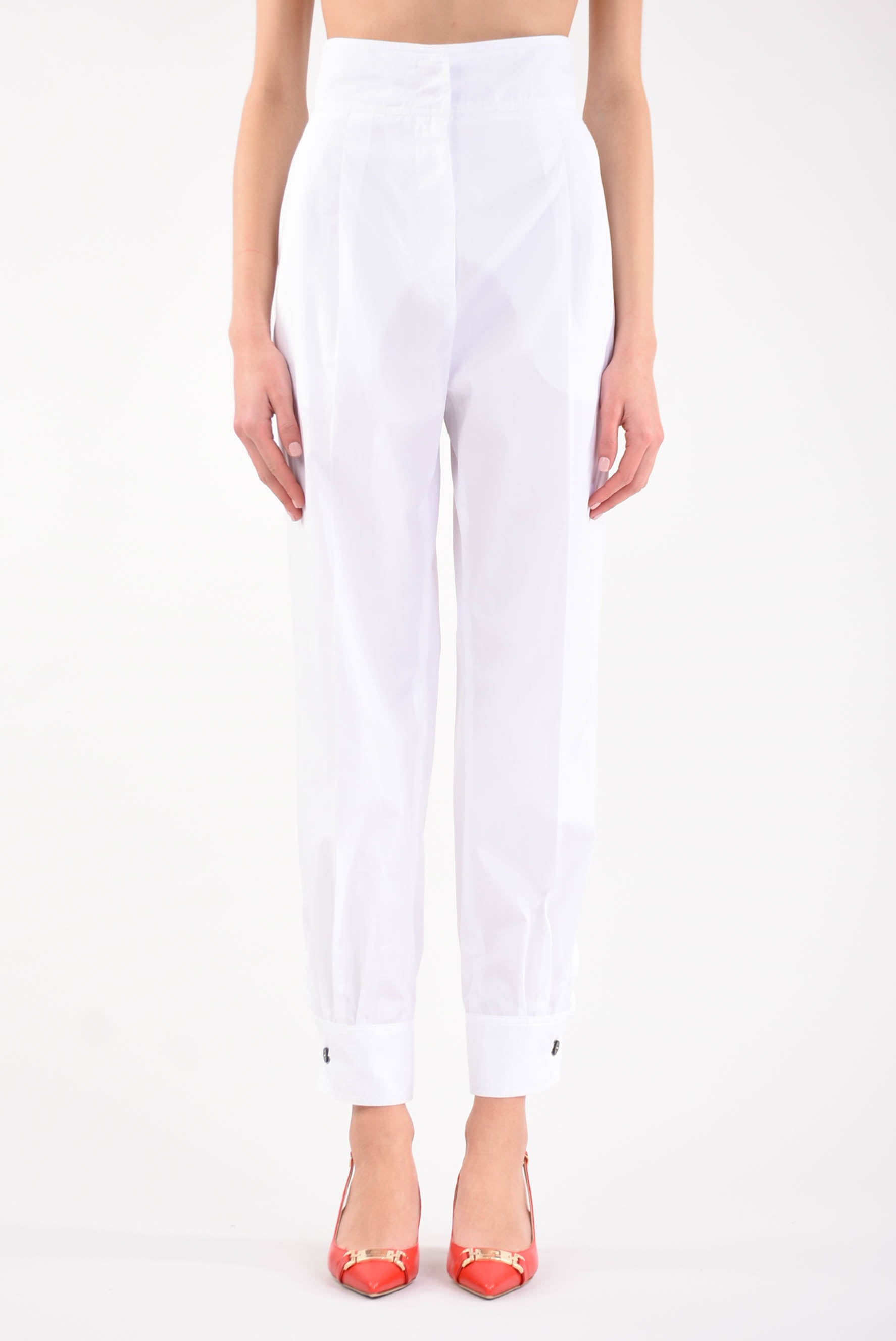 MAX MARA STUDIO pantaloni con pinces modello argenta