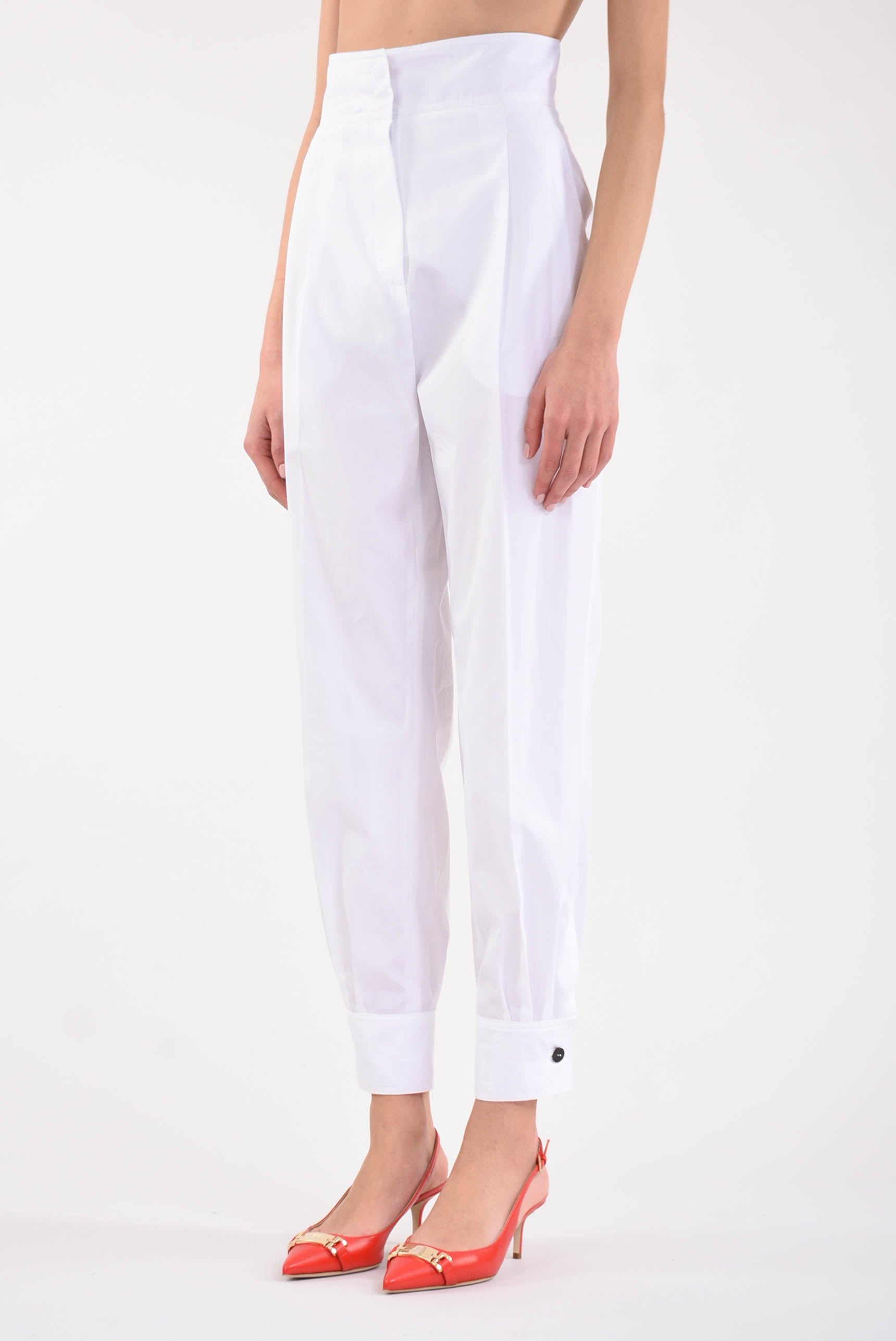 MAX MARA STUDIO pantaloni con pinces modello argenta